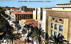 Sidi-Bel-Abbes - Avenue de la Republique - Theatre